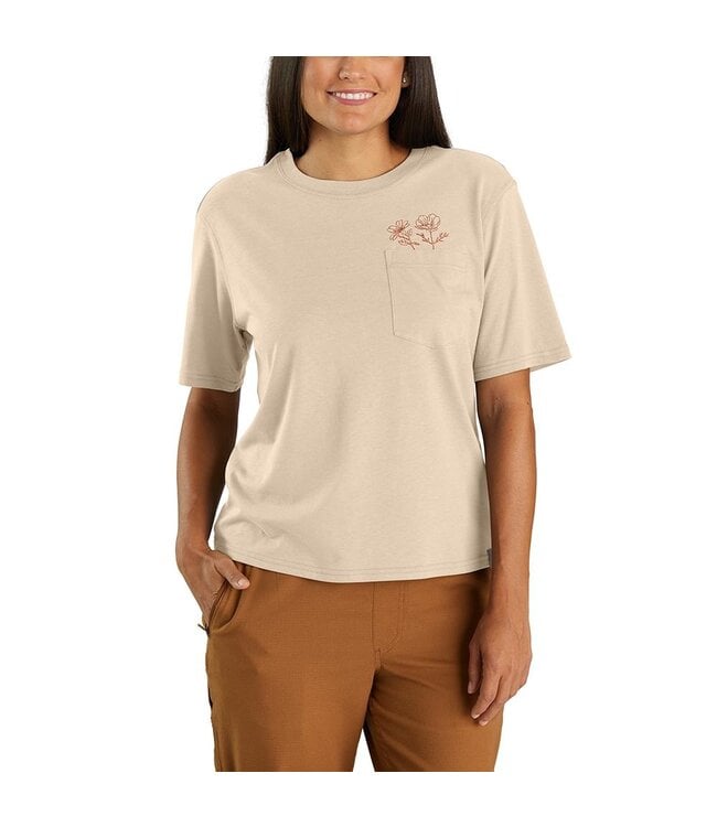 105415 - Carhartt Women's Force Relaxed Fit Midweight Pocket T-Shirt