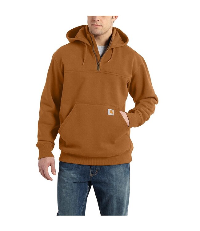 Loose Fit Half-zip Sweatshirt - Dark green - Men