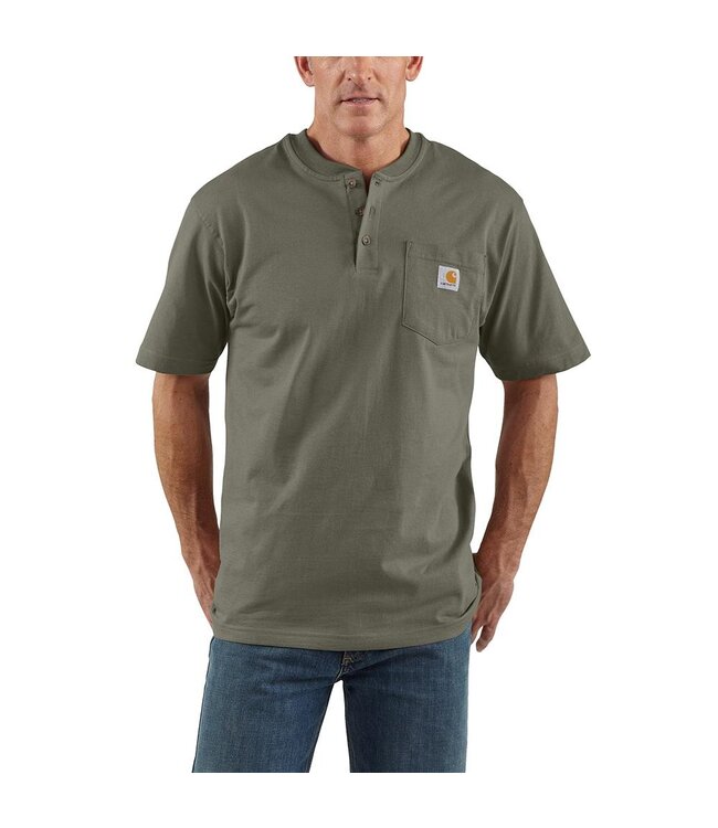 Carhartt Men's Short Sleeve Workwear Henley T-Shirt K84