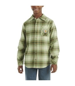 Carhartt Boy's Long-Sleeve Flannel Button-Front Shirt CE8201