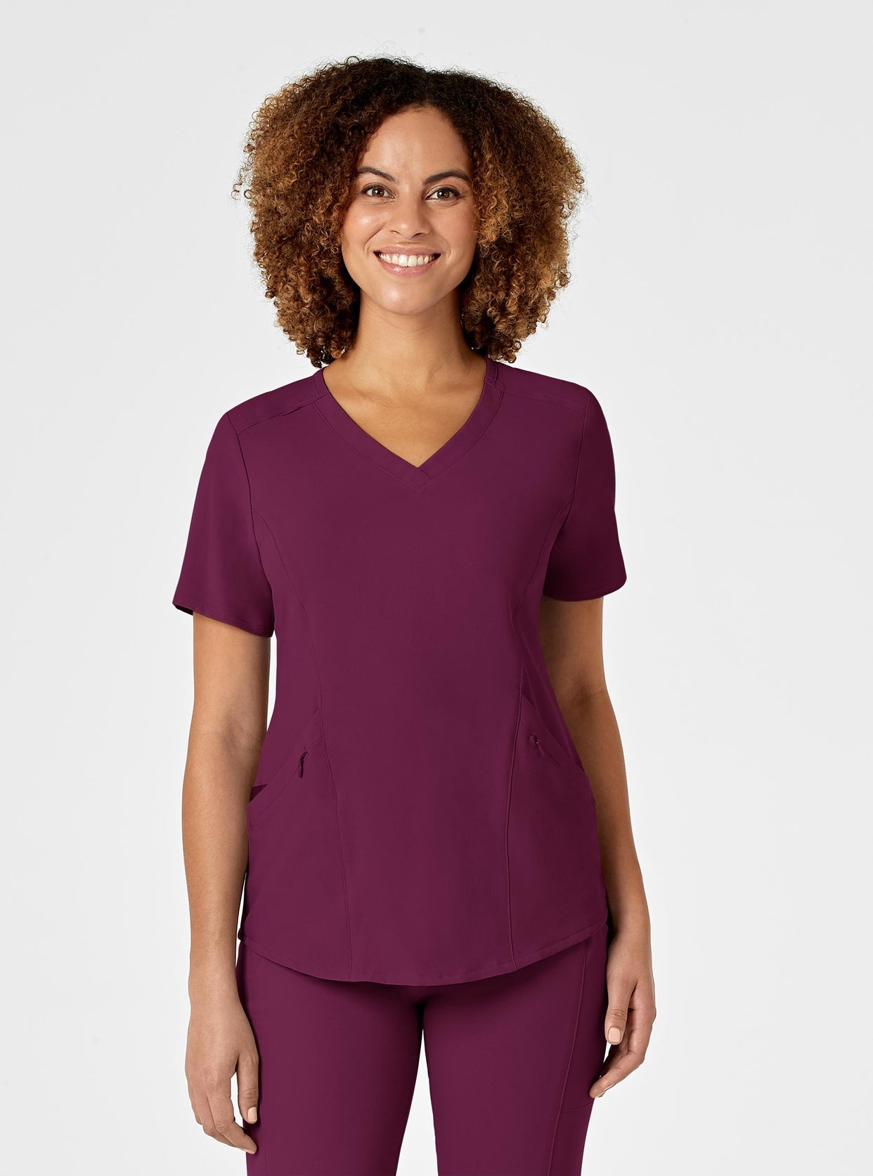 CHEROKEE V-Neck Top Vestiti ospedalieri, Cacciatore, XS Donna