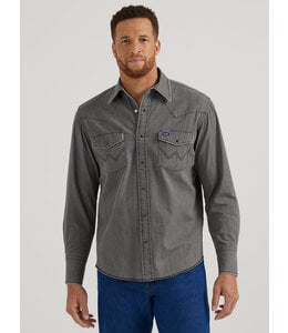 Wrangler Men's Vintage-Inspired Western Snap Shirt 112345071