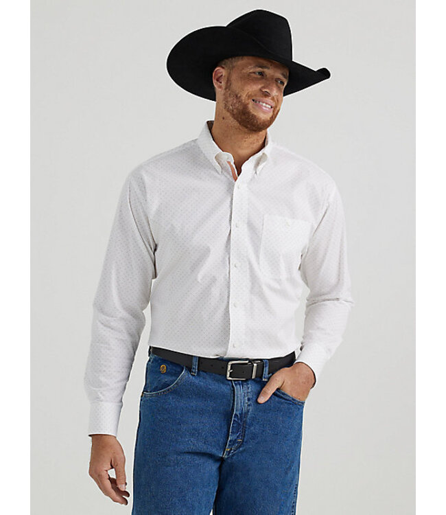 Wrangler Men's George Strait Long-Sleeve Button Down One Pocket Shirt 112344869