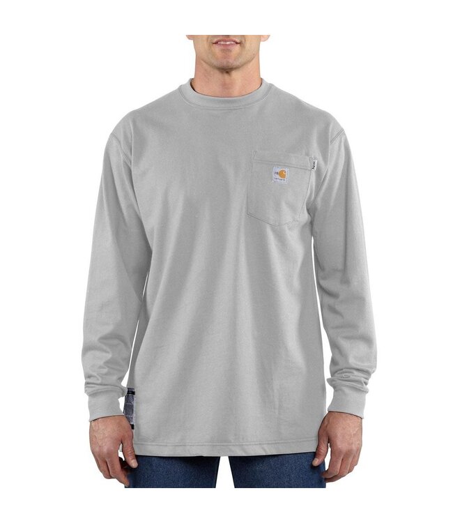 Carhartt Men's Flame-Resistant Force Cotton Long-Sleeve T-Shirt 100235