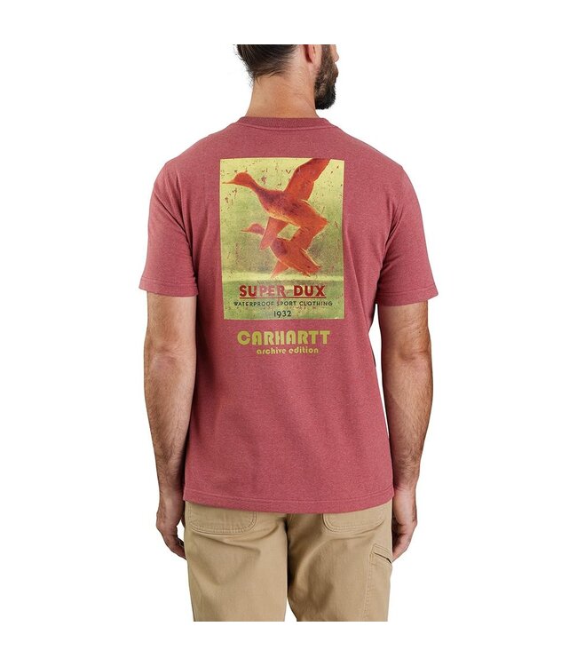 Carhartt Men's Relaxed Fit Heavyweight Short-Sleeve Pocket Super Dux Graphic T-Shirt 106157