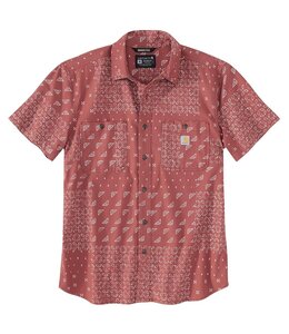 Carhartt Men's Rugged Flex Relaxed Fit Lightweight Short-Sleeve Print Shirt 106403