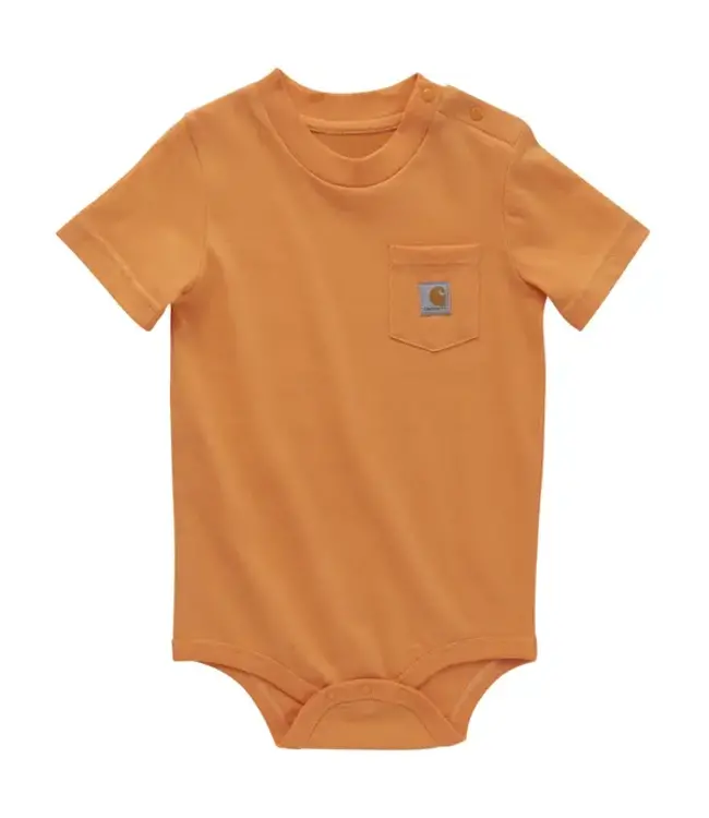 Carhartt Kid's Infant Short-Sleeve Pocket Bodysuit CA5005