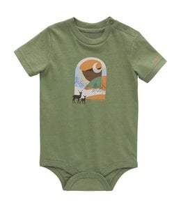 Carhartt Boy's Infant Short-Sleeve Deer Bodysuit CA6497