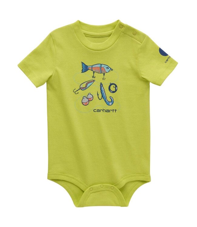 Carhartt Boy's Infant Short-Sleeve Fishing Bodysuit CA6504