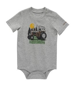 Carhartt Boy's Infant Short-Sleeve Tractor Bodysuit CA6506