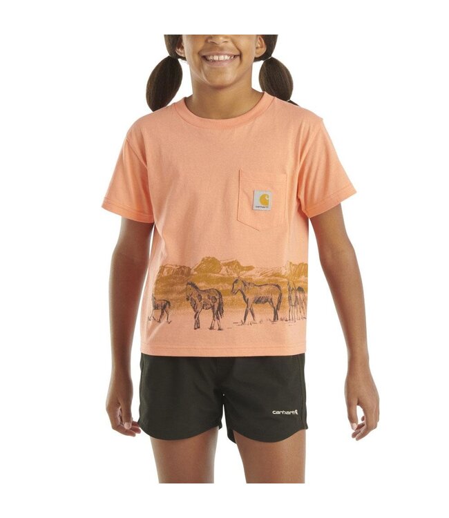 Carhartt Girl's Short-Sleeve Herd Pocket T-Shirt CA7025