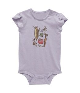 Carhartt Girl's Infant Petal Sleeve Veggie Bodysuit CA7039