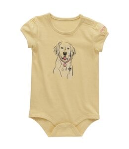 Carhartt Girl's Infant Short-Sleeve Dog Bodysuit CA7047