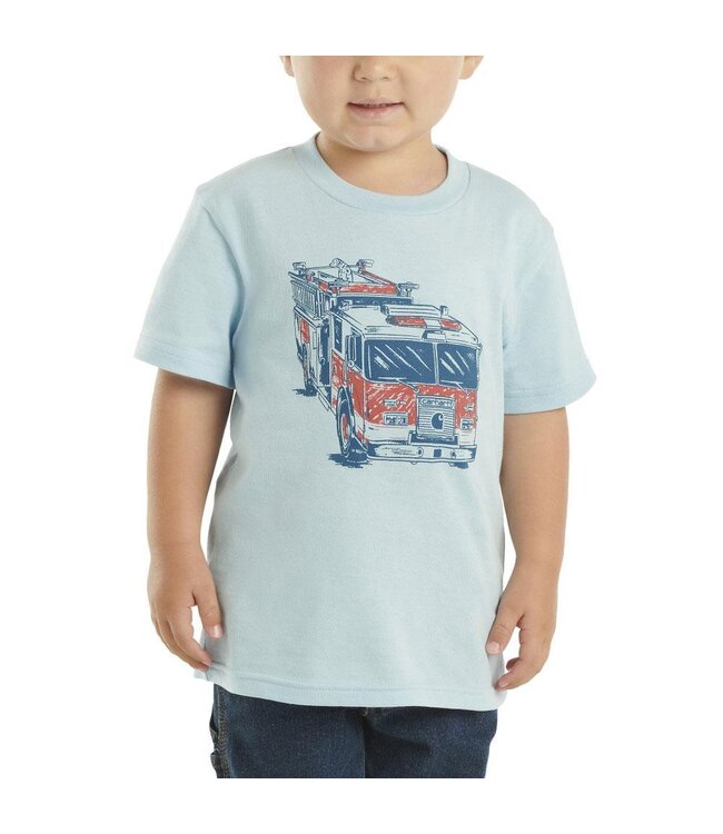 Carhartt Boy's Toddler Short-Sleeve Fire Truck T-Shirt CA6512