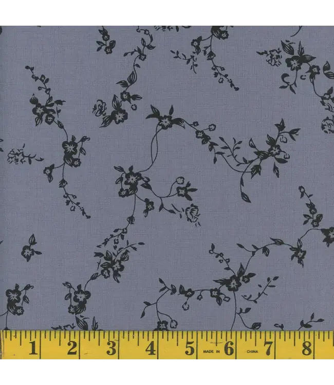 Mook Fabrics Yard of Jennifer PRT, Windward Blue Fabric 131904