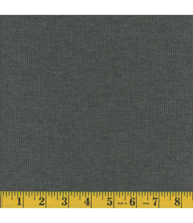 Mook Fabrics Yard of Thermal EK, Solid TRS-HTR Charcoal Fabric 128368