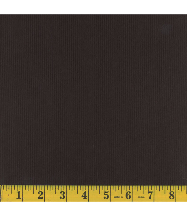 Mook Fabrics Yard of Stretch Corduroy NS, Solid Black Fabric 126560
