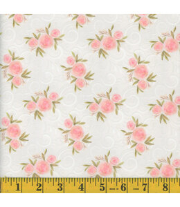 Mook Fabrics Yard of Seersucker Knit NFD, Twilene- 03 Rose Fabric 129568