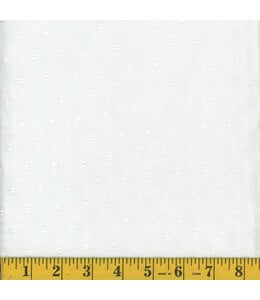 Mook Fabrics Yard of Airflow Dot EK, Solid- Off White Fabric 129279