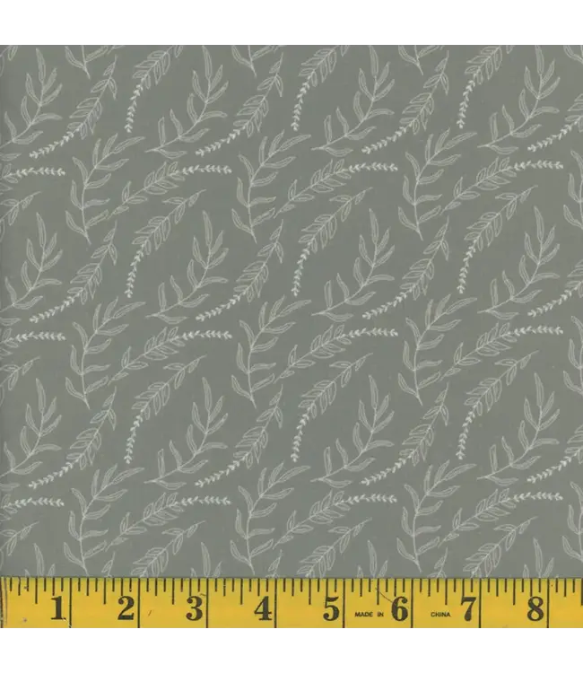 Mook Fabrics Yard of Dotted Dobby, Lyndora- 02 Sage Fabric 130457