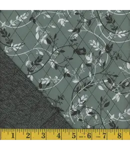 Mook Fabrics Yard of Quilted Cotton, DFQ-10-Sea Moss Fabric 133025