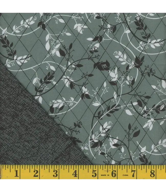 Mook Fabrics Yard of Quilted Cotton, DFQ-10-Sea Moss Fabric 133025