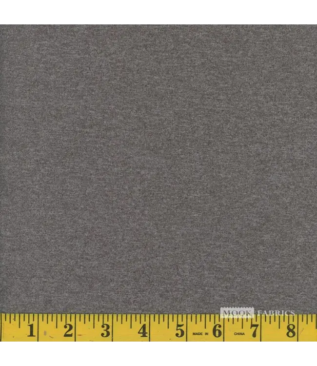 Mook Fabrics Yard of DTY Brushed NS, Solid-Charcoal Fabric 109220