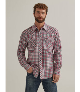 Wrangler Men's Retro Long-Sleeve Sawtooth Snap Pocket Western Shirt 112344301