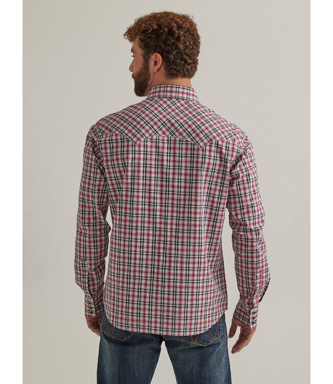 Wrangler Men's Retro Long-Sleeve Sawtooth Snap Pocket Western Shirt 112344301