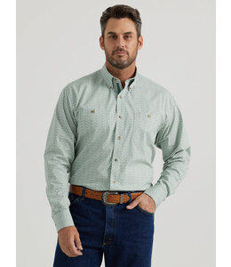 Wrangler Men's George Strait Long-Sleeve Button Down Two Pocket Shirt 112346534