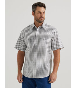 Wrangler Men's Wrinkle Resist Short-Sleeve Western Snap Plaid Shirt 112346248