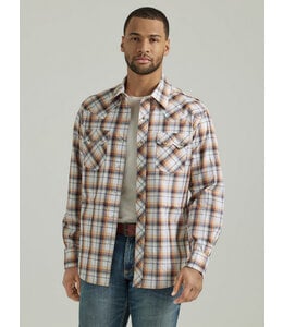 Wrangler Men's Retro Long-Sleeve Sawtooth Snap Pocket Western Shirt 112346238