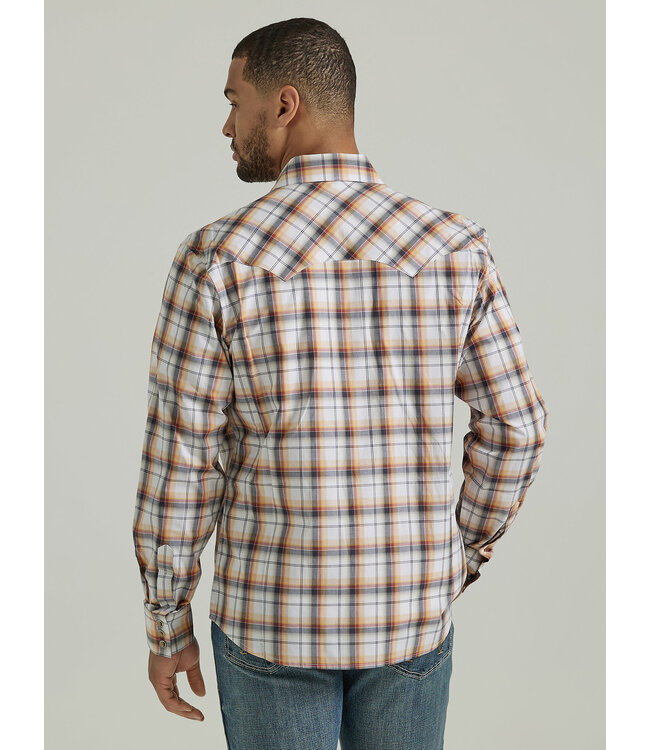 Wrangler Men's Retro Long-Sleeve Sawtooth Snap Pocket Western Shirt 112346238