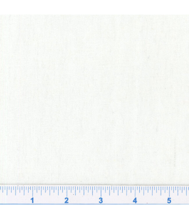 Mook Fabrics Yard of  Flannel 36" Solid-White Fabric 20495