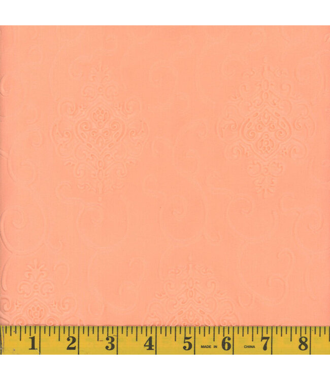 Mook Fabrics Yard of Puff Poly #1, Solid-Peach Nectar Fabric 125970