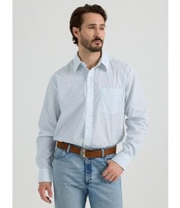 Wrangler Men's Floral Print Long-Sleeve Western Shirt 112344264