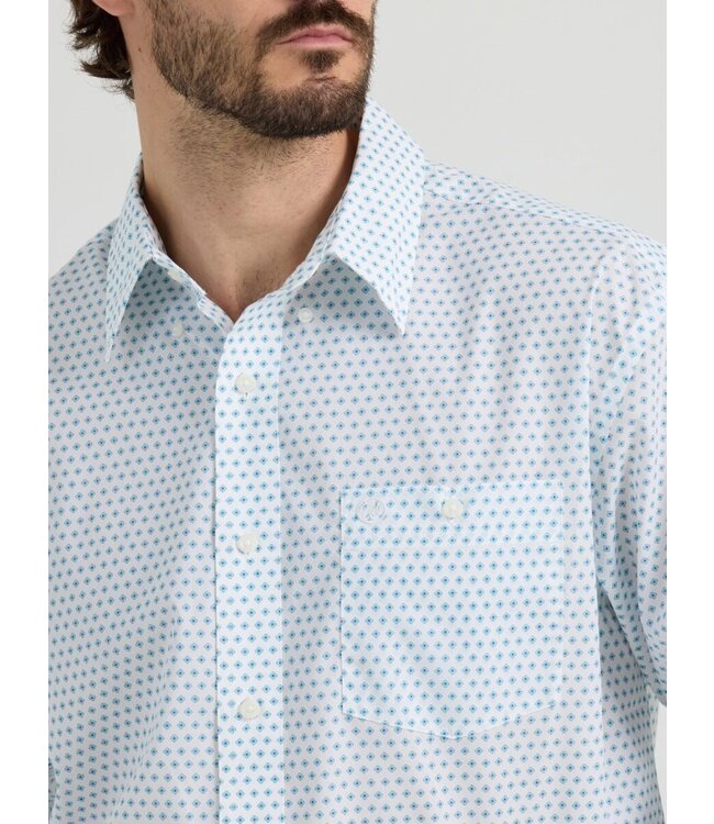 Wrangler Men's Floral Print Long-Sleeve Western Shirt 112344264