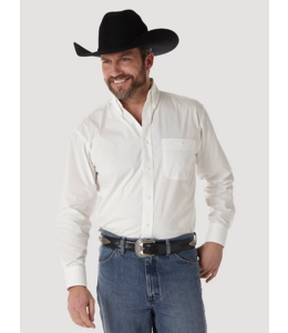 Wrangler Men's George Strait Long-Sleeve Button Down One Pocket Shirt 112345801