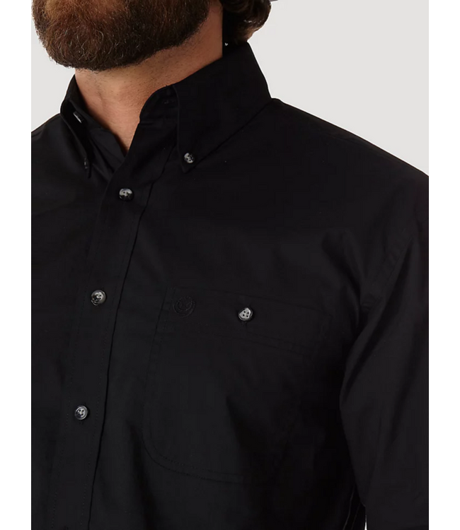 Wrangler Men's George Strait Long-Sleeve Button Down One Pocket 112345802