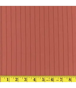 Mook Fabrics Yard of 16X4 Super Rib EK- Dusty Rust Fabric 132555
