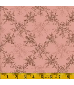 Mook Fabrics Yard of Dressy Twill, Autumn-03 Peach Fabric 131207