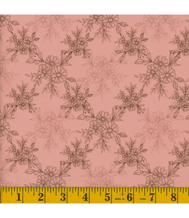 Mook Fabrics Yard of Dressy Twill, Autumn-03 Peach Fabric 131207