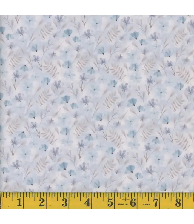 Mook Fabrics Yard of Dotted Dobby, Kyra-03 Blue Fabric 132410