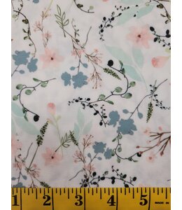 Alyssa May Design Yard of Poly Crepe Stretch-Vine Fabric  FT202403226