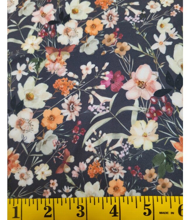 Alyssa May Design Yard of Single Brushed DTY-Floral Fabric FT202403233