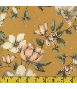 Mook Fabrics Yard of Airflow Swiss Dot EK-Mango Fabric 133340