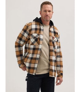 Wrangler Men's Riggs Workwear Hooded  Flannel Work Jacket 112350166