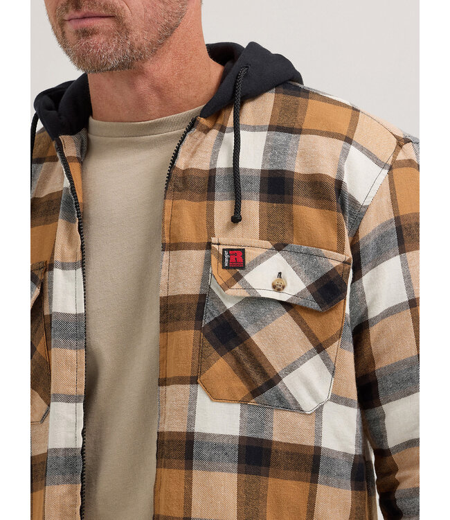 Wrangler Men's Riggs Workwear Hooded  Flannel Work Jacket 112350166
