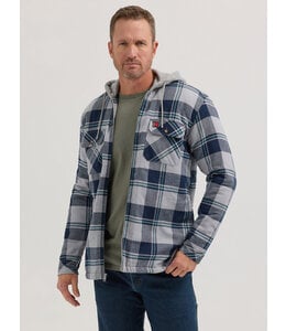 Wrangler Men's Riggs Workwear Hooded  Flannel Work Jacket 112350168