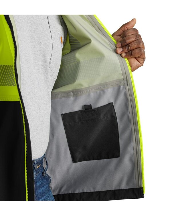 Carhartt Men's High-Visibility Storm Defender Loose Fit Lightweight Class 3 Jacket 106693